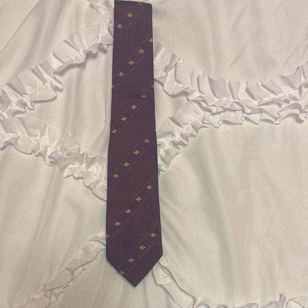 Gucci Bee and Web Silk Tie - Picture 3 of 4